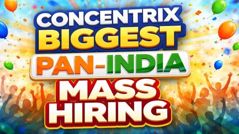 Concentrix Biggest Pan-India Mass Hiring