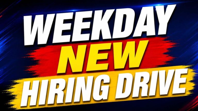Weekday New Hiring Drive