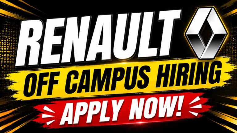 Renault Off Campus Hiring