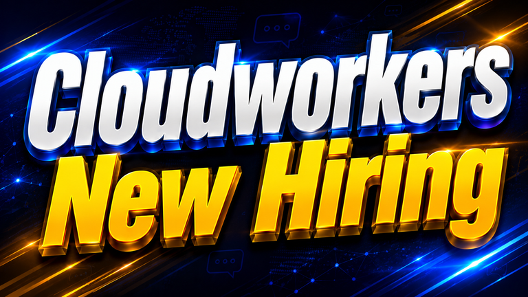 Cloudworkers New Hiring